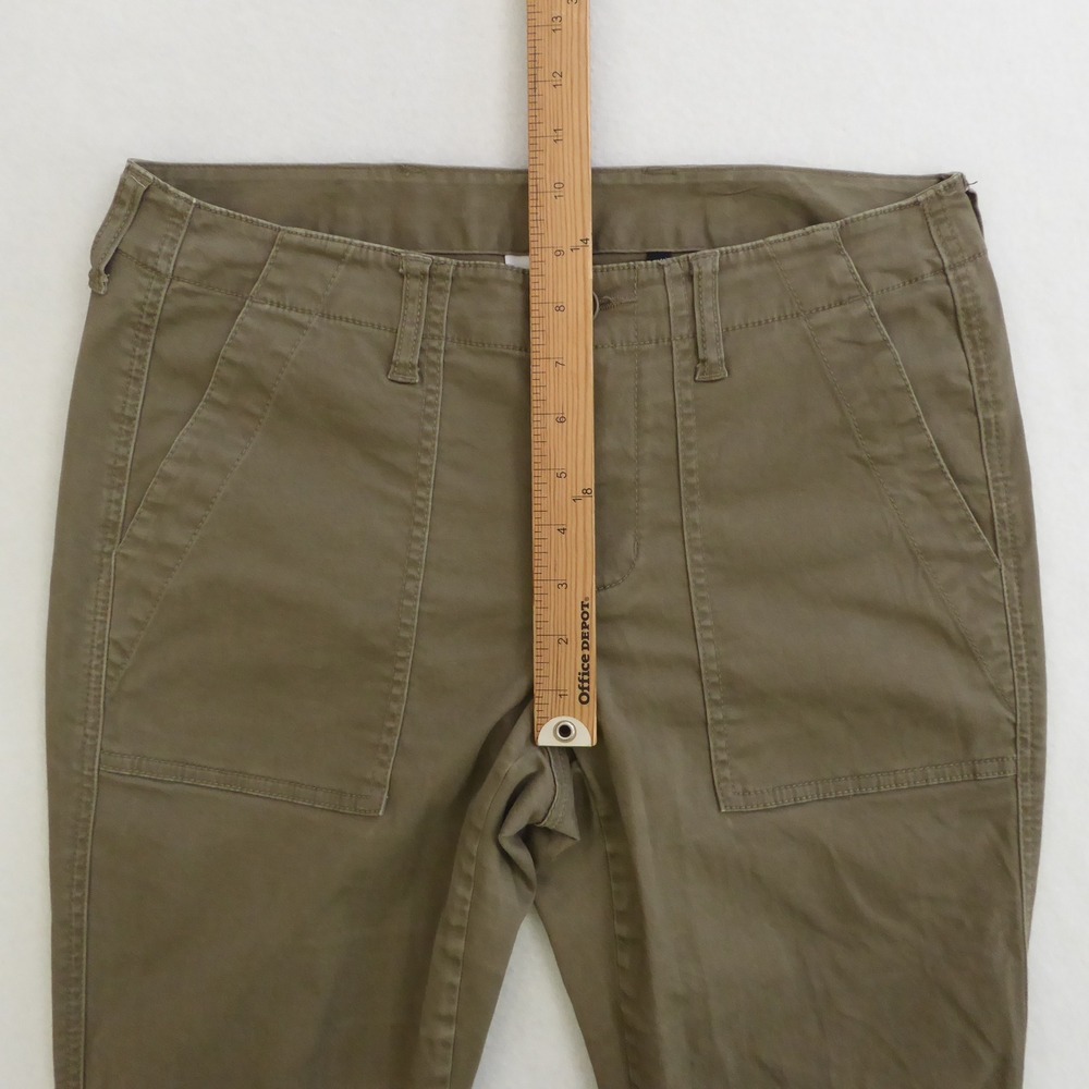 Cabi Women Scout Cargo Trouser Pants Style 3199 Green Cotton Stretch Size 4 - Picture 5 of 9